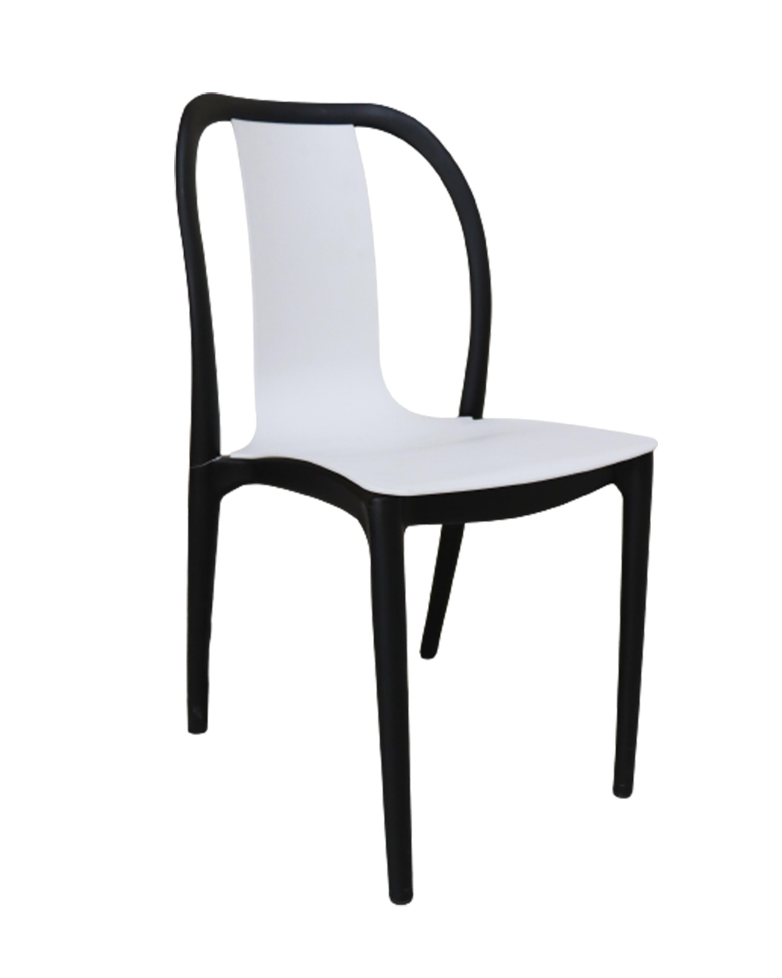 Стул пластик Bistro Sandalye, black-white