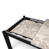 Стол кухонный Римини-мини-С, 90(+40)х65х75 Oxide Grey/ черный