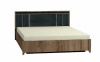 Nature 306 Кровать Люкс + основание с гиб. лам Металл 1800*2000 Дуб табачный Craft-Черный