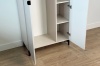Шкаф двухдверный Рич кашемир/фрапучино матовый/черный