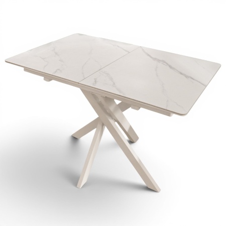 Стол кухонный Касабланка-1С PVC белый/White marble